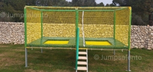Trampolino modulare a 2 posti di dimensioni ridotte Jumpsalento
