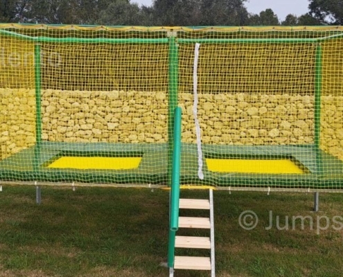 Trampolino modulare a 2 posti di dimensioni ridotte Jumpsalento